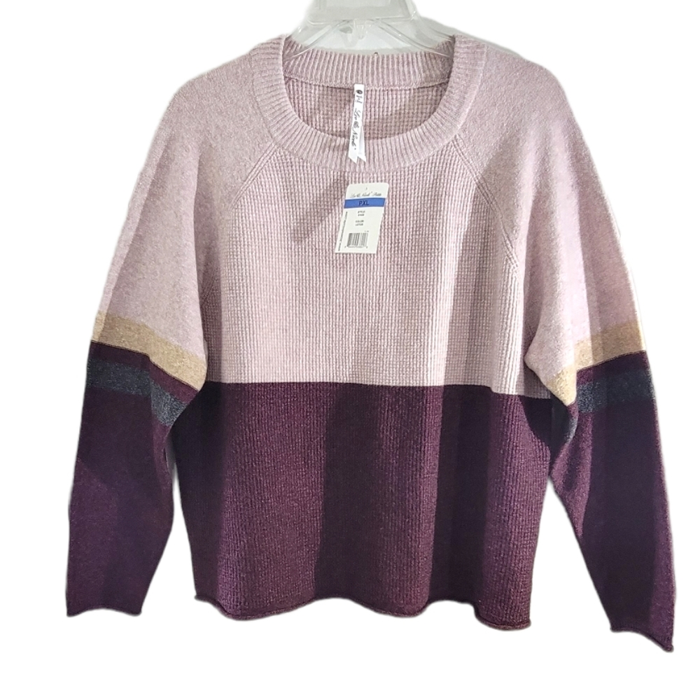 Leo And Nicole Crew Neckline Long Sleeve Sweater Size PXL‎